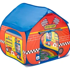 Flat River Group Fun2Give Pop-it-Up Pit Stop Tent with Race-Themed Play Mat* Tents, Tunnels & Playhouses|Dress Up