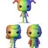 Flat River Group Funko Pop! DC Pride Rainbow Glitter 3.75" Collectors Set - Harley Quinn, Poison Ivy, Robin* Funko|Funko