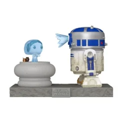 Calendar Holdings, LLC Funko Pop! Deluxe Star Wars 6 Inch Vinyl Figure - R2-D2 with Princess Leia Hologram* Star Wars|Funko