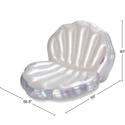 Flat River Group Funsicle Pearl Princess Lounge - Large Inflatable Shell Pool Float* Swimming Pools & Water Toys