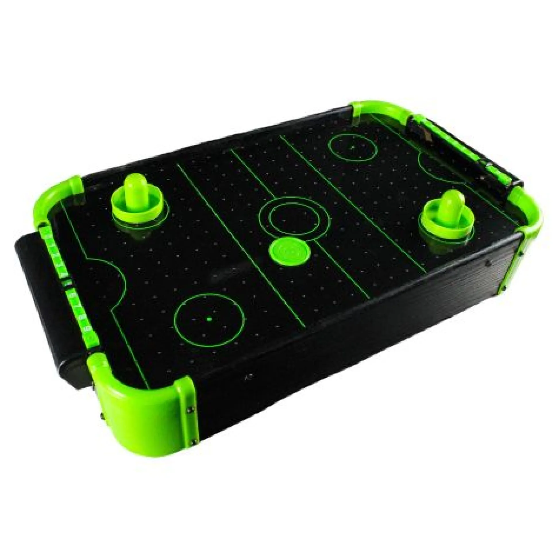 Calendar Holdings, LLC Funtime Gifts Neon Tabletop Air Hockey Game, 20 Inch* Role-Playing Games|Board Games