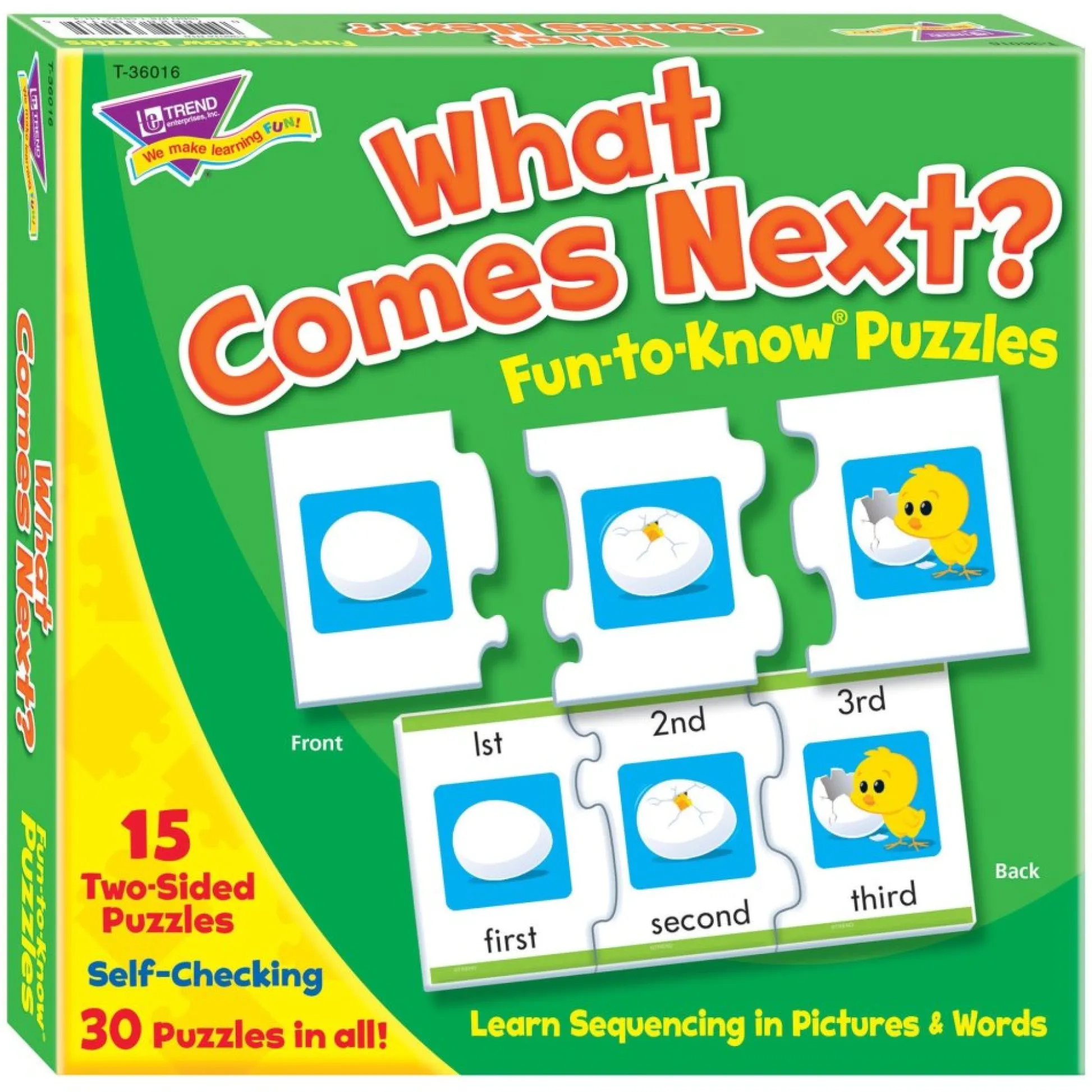 Flat River Group Fun-to-Know What Comes Next? Sequencing Puzzle Set - 15 pc* Puzzles