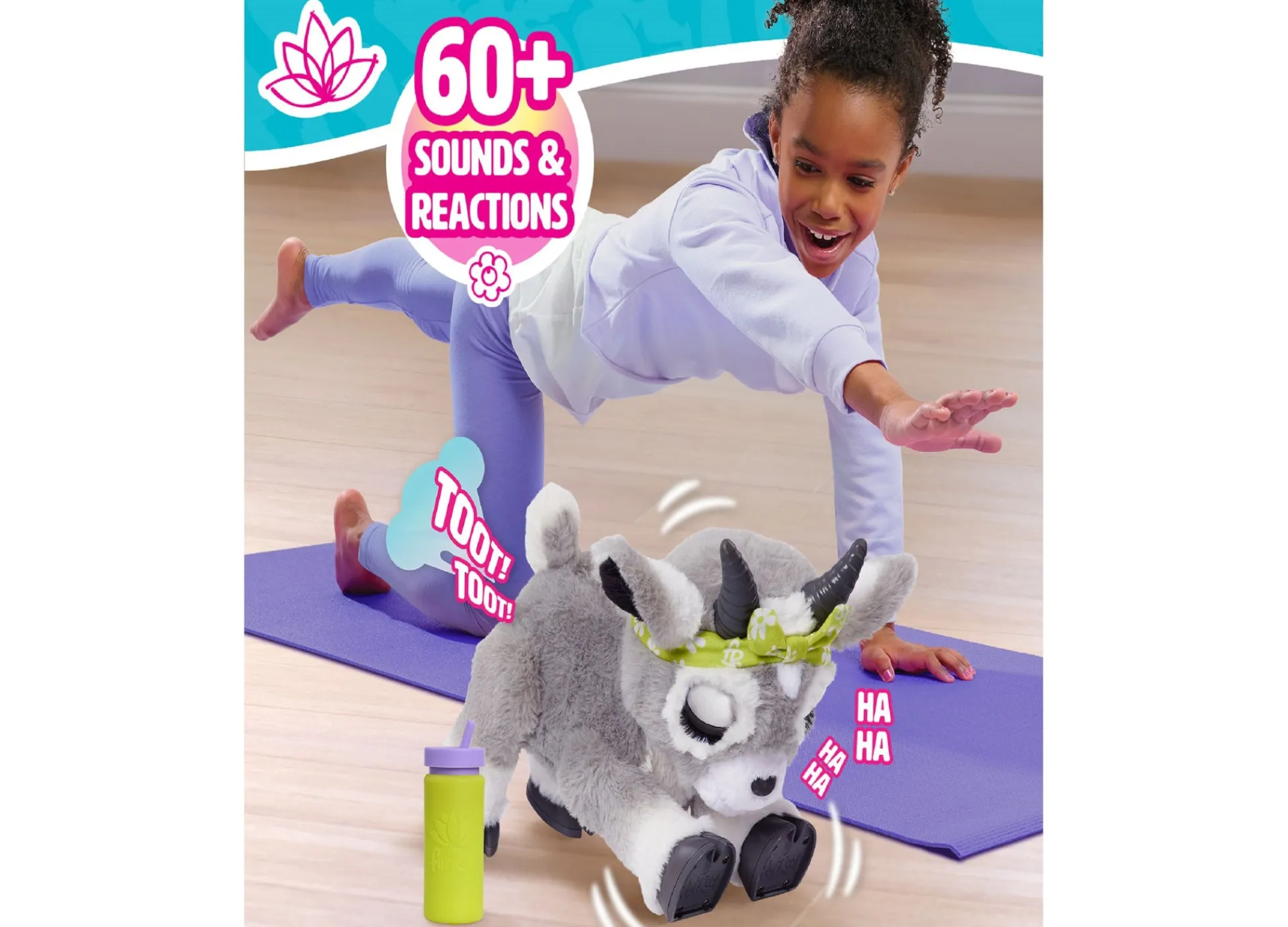 Macy's - Supplier FurReal Daisy the Yoga Goat - Interactive Plush Toy* Stuffed Animals & Plush Toys