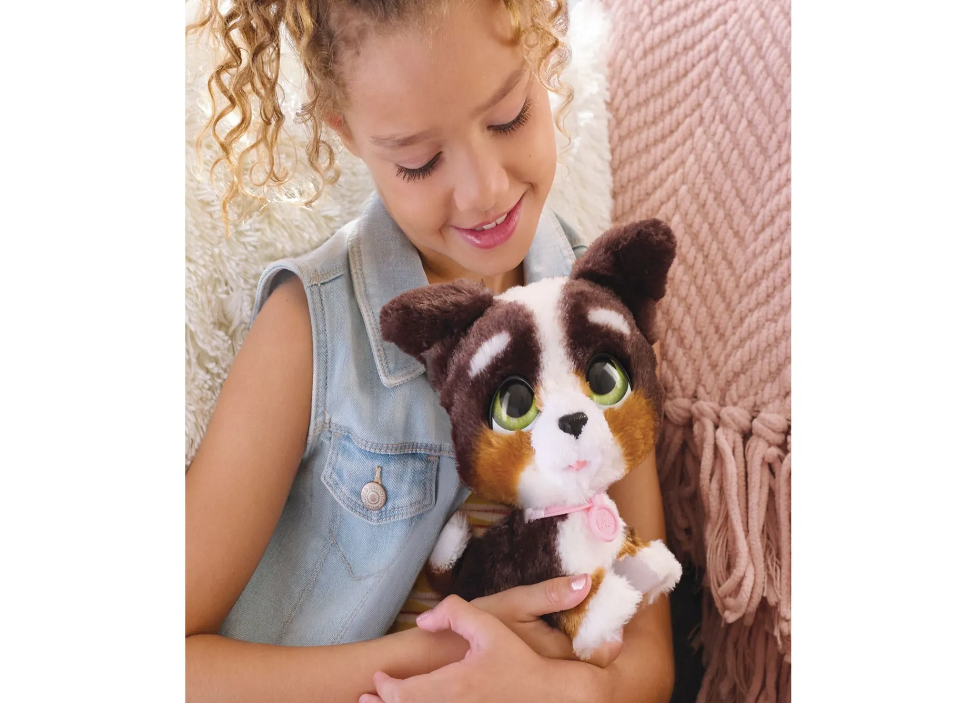 Macy's - Supplier FurReal Walk-A-Lots Bernedoodle Interactive Plush Puppy Toy* Interactive Dolls & Pets|Stuffed Animals & Plush Toys