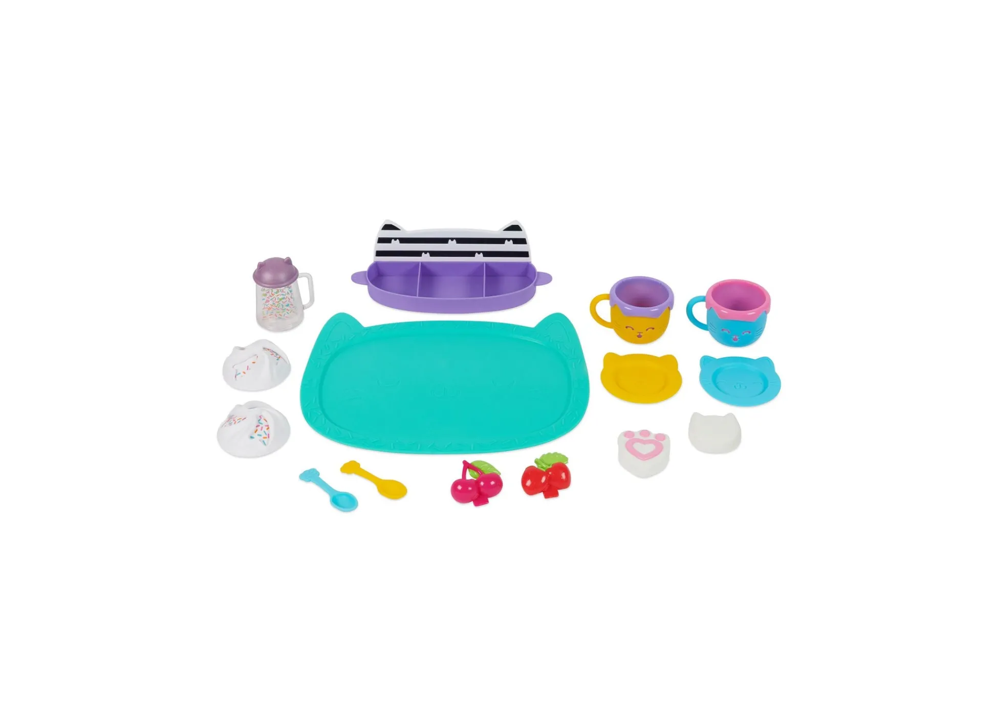 Macy's - Supplier Gabby's Dollhouse 15-Piece Hot Cocoa Party Playset with Rotatable Whip Cream Feature* Kitchens & Play Food|Dress Up