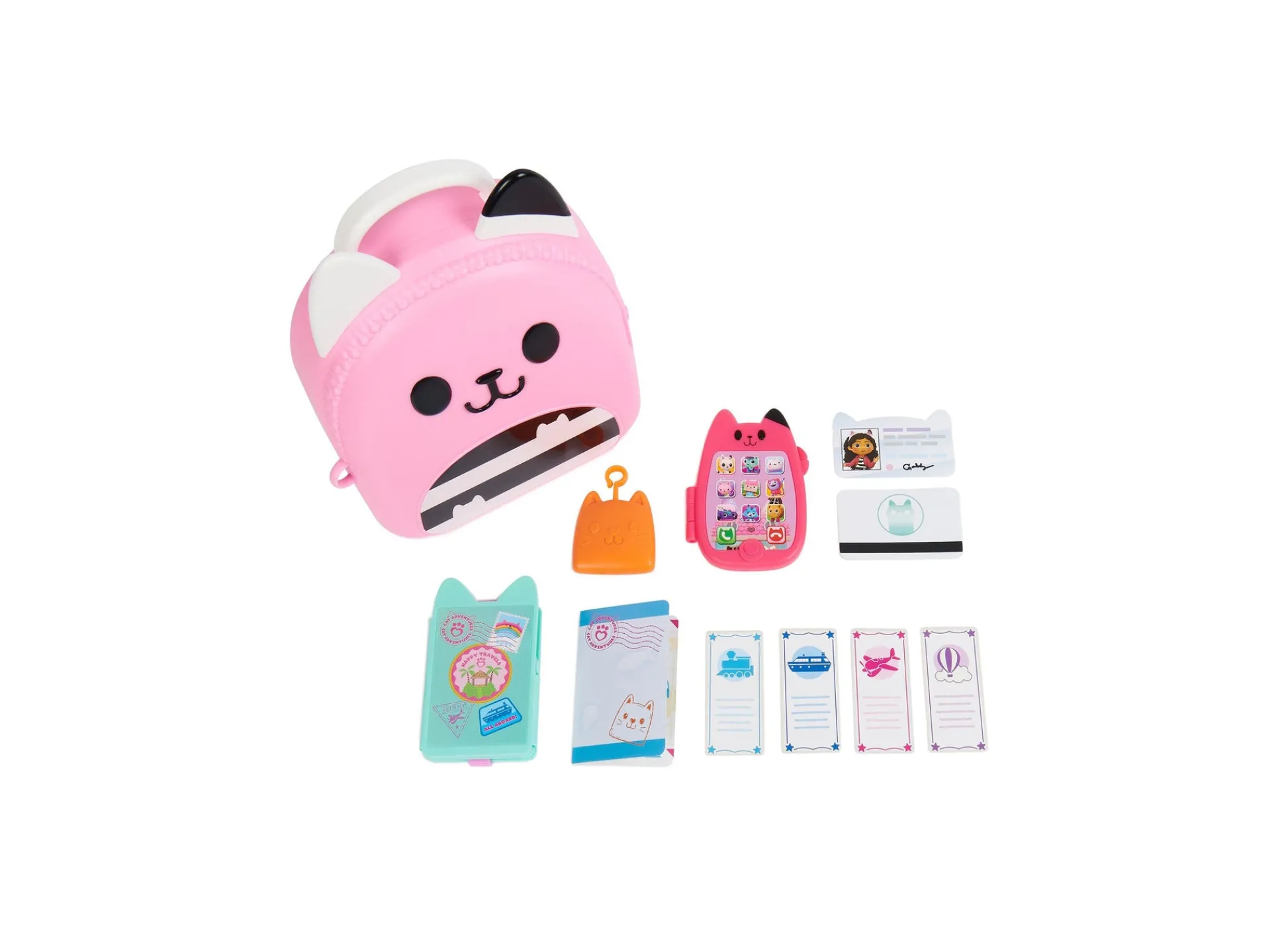 Macy's - Supplier Gabby's Dollhouse 11-Piece On-The-Go Travel Set - Pretend Play Adventure* Stuffed Animals & Plush Toys