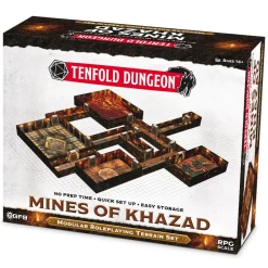 Flat River Group Gale Force 9: Tenfold Dungeon - Modular Mines of Khazad Terrain Set* Miniature Figures & Games