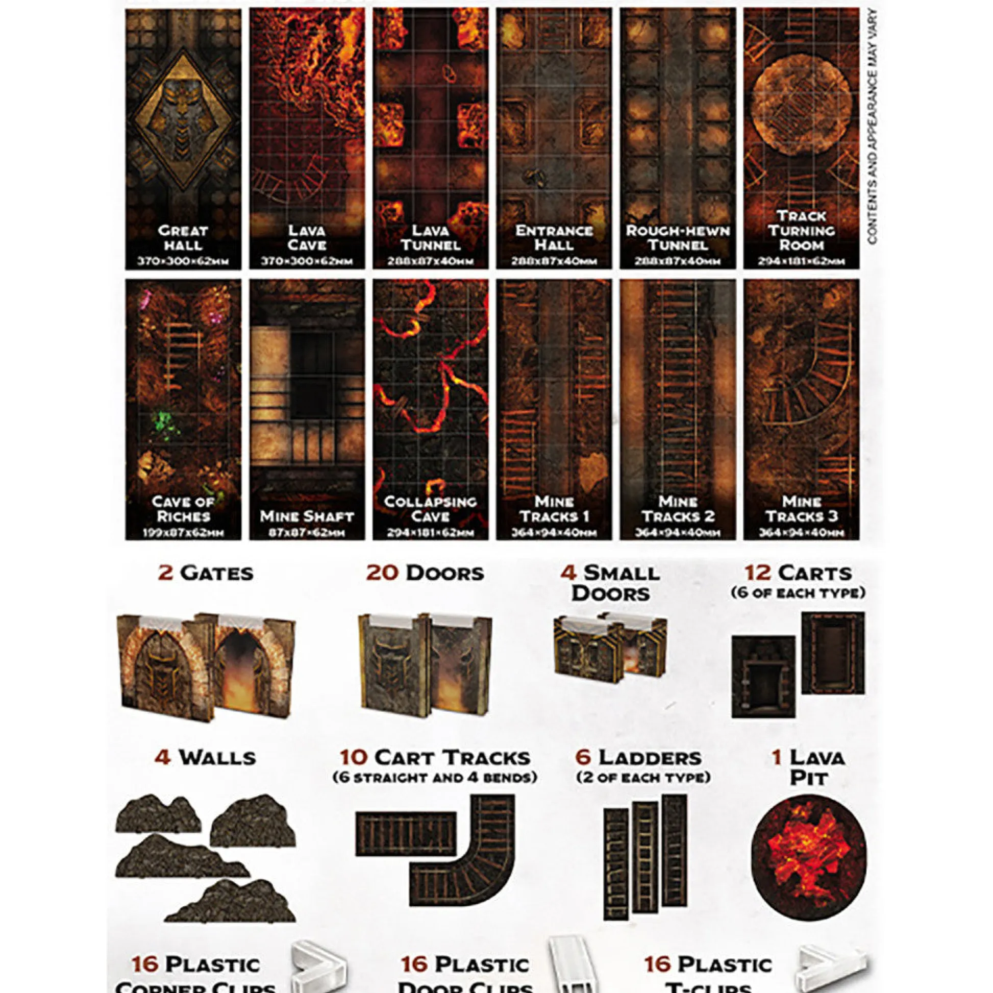 Flat River Group Gale Force 9: Tenfold Dungeon - Modular Mines of Khazad Terrain Set* Miniature Figures & Games