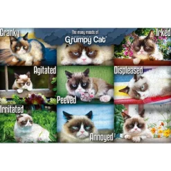 Calendar Holdings, LLC GC Grumpy Cat Humorous Collage Jigsaw Puzzle - 1000 pc* Puzzles
