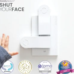 Flat River Group Geddy's Mom: Shut Your Face - White Self-Closing Outlet Safety Cover* Developmental Toys