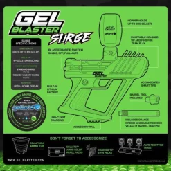 Calendar Holdings, LLC Gel Blaster Surge Core Blaster: Ultimate Backyard Battle Toy* Nerf & Toy Blasters|Nerf & Toy Blasters