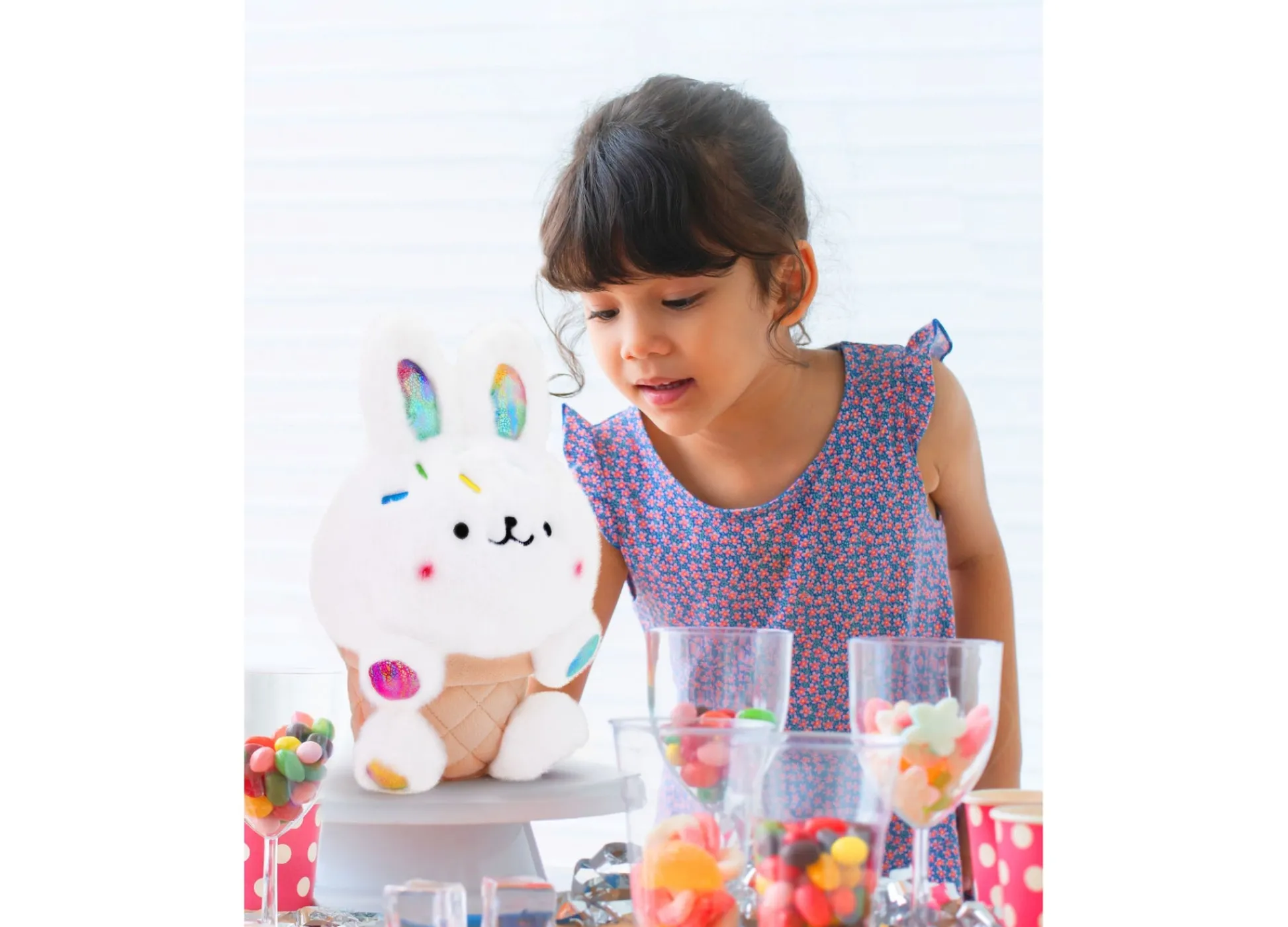 Macy's - Supplier Geoffrey's Toy Box 10 inch Bunny Ice Cream Cone Plush - Sprinkle Accents* Stuffed Animals|Stuffed Animals & Plush Toys