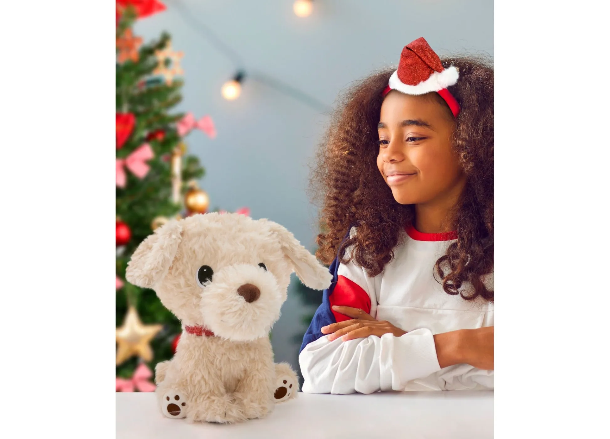 Macy's - Supplier Geoffrey's Toy Box 10 inch Golden Retriever Plush with Festive Christmas Hat* Stuffed Animals|Stuffed Animals & Plush Toys