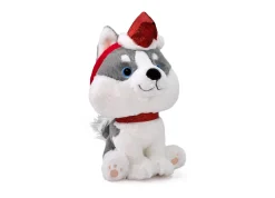 Macy's - Supplier Geoffrey's Toy Box 10 Inch Husky Plush with Festive Christmas Hat* Stuffed Animals|Stuffed Animals & Plush Toys