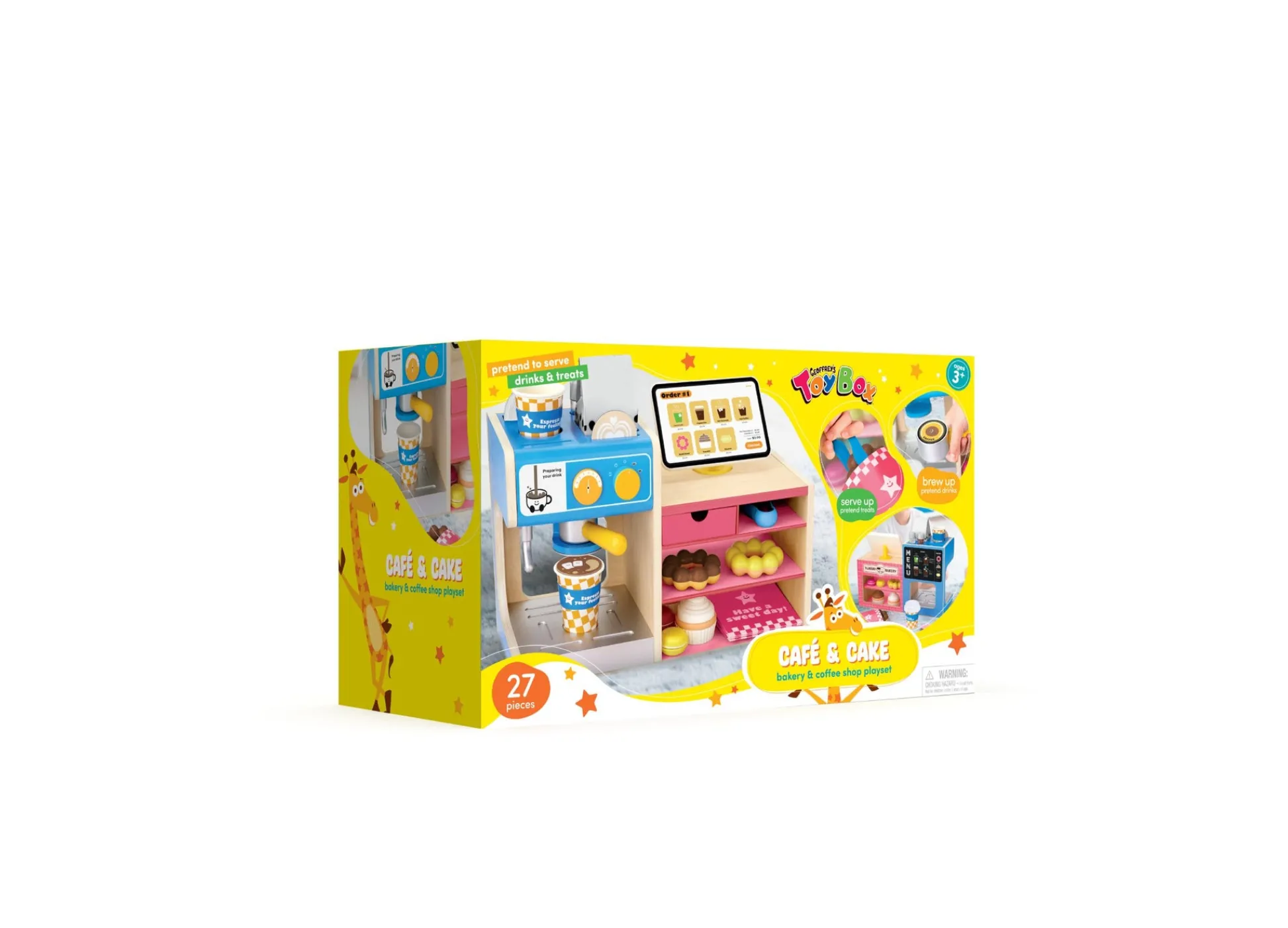 Macy's - Supplier Geoffrey's Toy Box Cafe Cake Bakery Coffee Shop Playset* Kitchens & Play Food|Dress Up