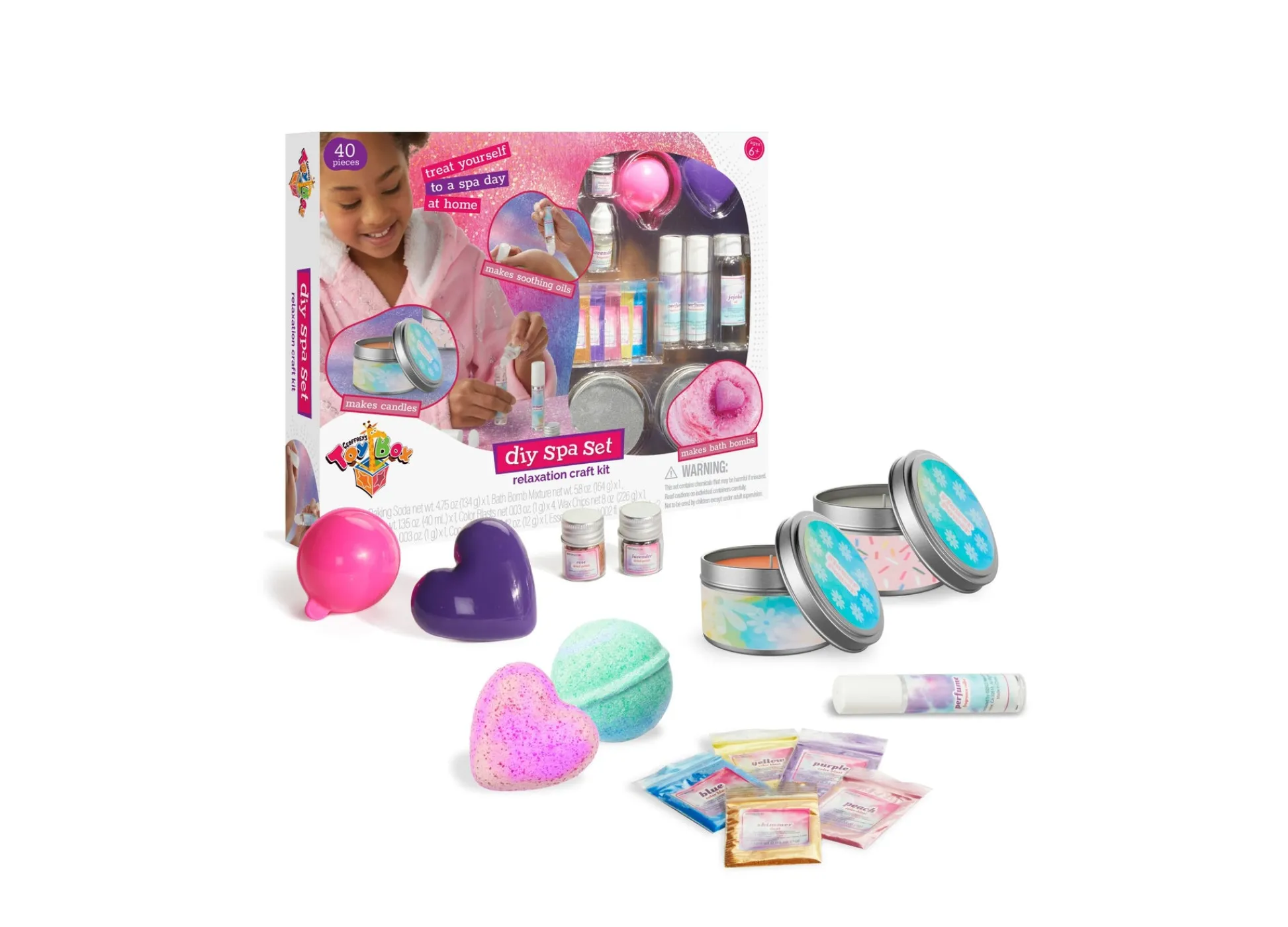 Macy's - Supplier Geoffrey's Toy Box DIY Spa Set Relaxation 39-Piece Craft Kit, Exclusively at Macy's* Crafts & Activities