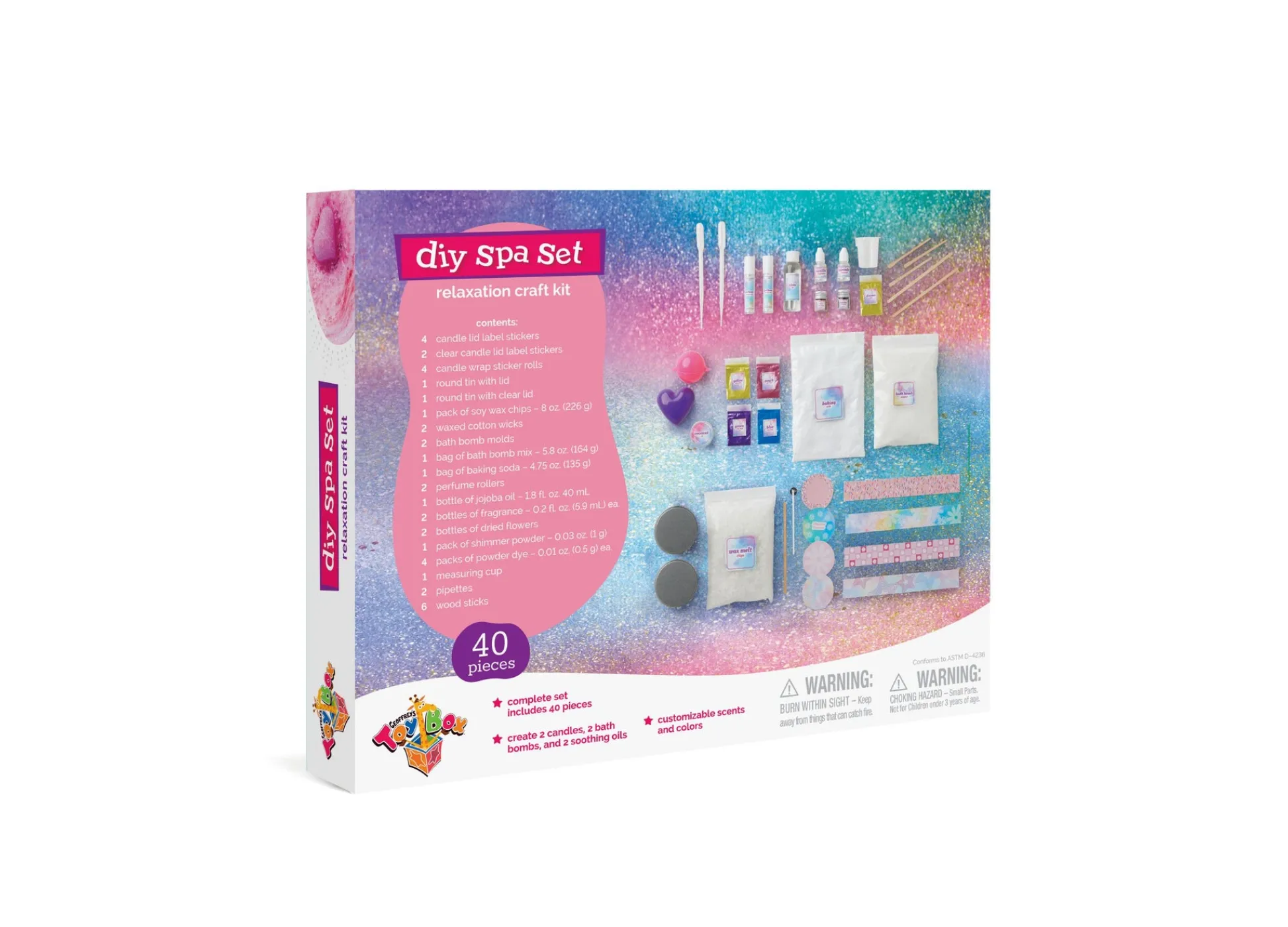Macy's - Supplier Geoffrey's Toy Box DIY Spa Set Relaxation 39-Piece Craft Kit, Exclusively at Macy's* Crafts & Activities