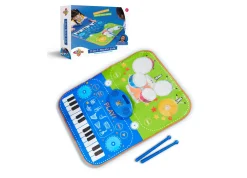 Macy's - Supplier Geoffrey's Toy Box 2-in-1 Electronic Piano and Drum Mat, 3-Piece Set* Electronics