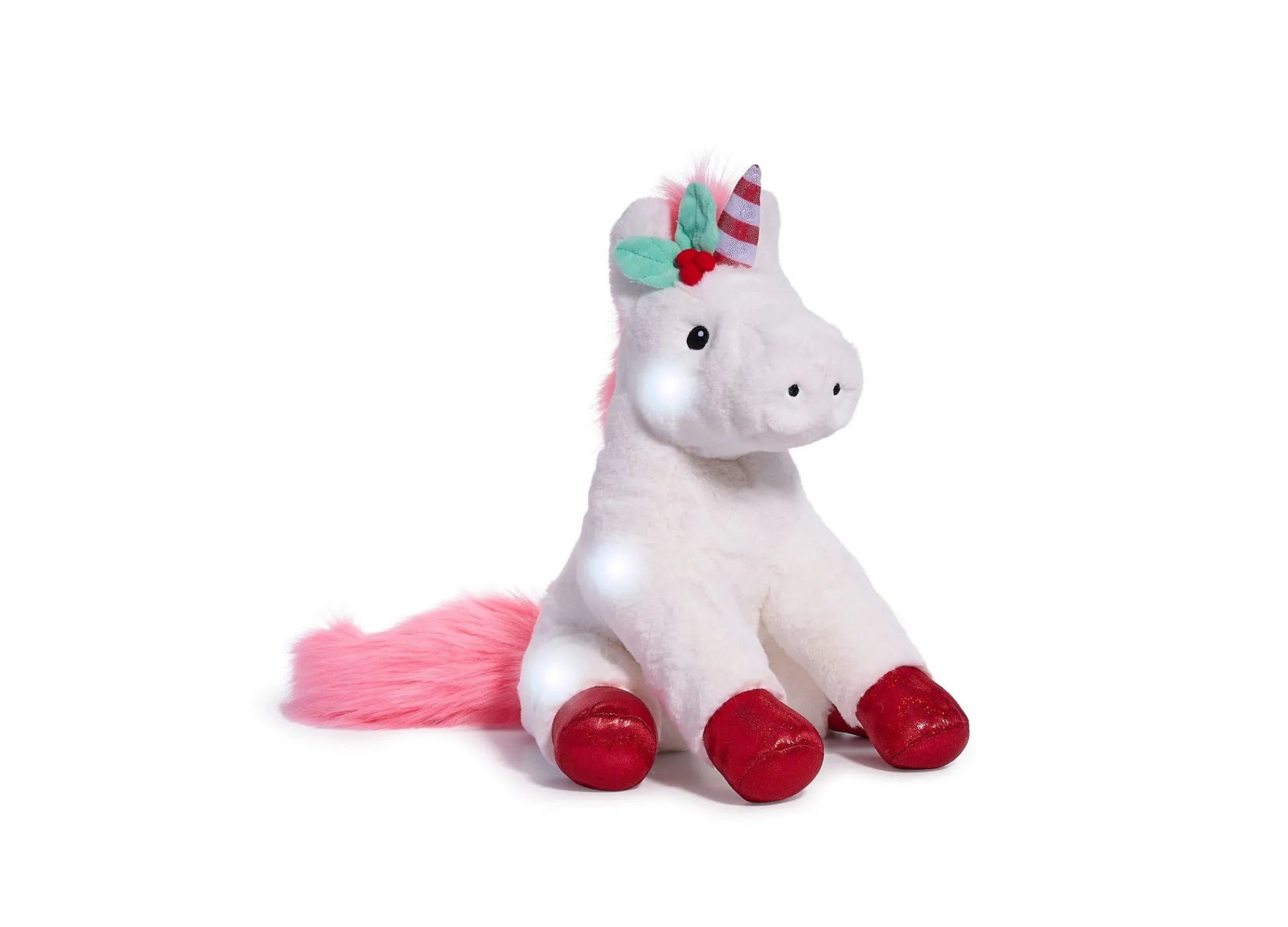 Macy's - Supplier Geoffrey's Toy Box 13-inch Interactive Glow Brights LED Sound Unicorn Plush* Stuffed Animals|Stuffed Animals & Plush Toys