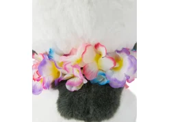 Macy's - Supplier Geoffrey's Toy Box 10-Inch Plush French Bull Dog with Tropical Lei - Grey* Stuffed Animals|Stuffed Animals & Plush Toys