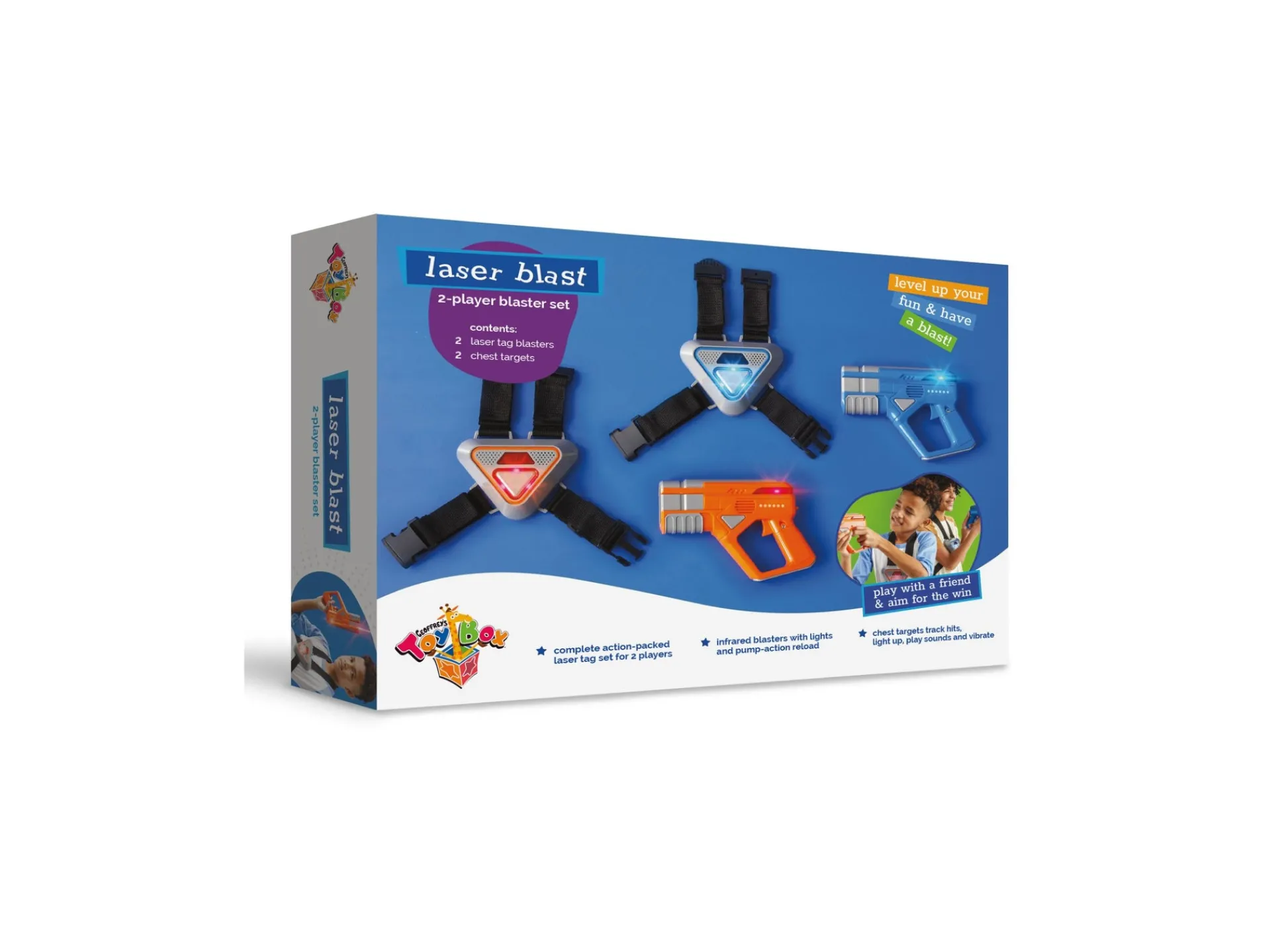 Macy's - Supplier Geoffrey's Toy Box Laser Blast 2-Player Interactive Blaster Set* Nerf & Toy Blasters|Nerf & Toy Blasters