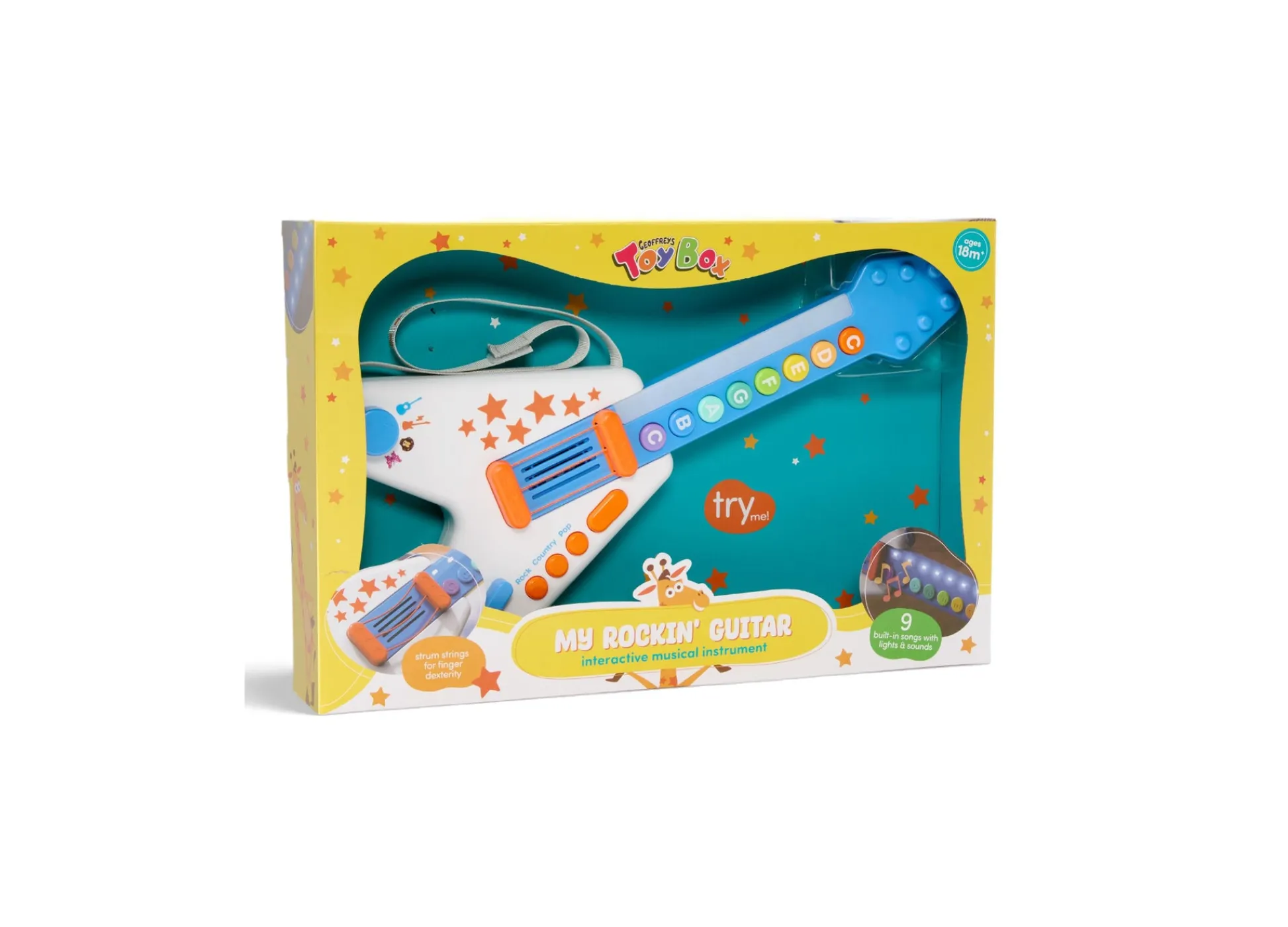 Macy's - Supplier Geoffrey's Toy Box My Rockin' Guitar Interactive Musical Instrument* Preschool Education Toys & Activities
