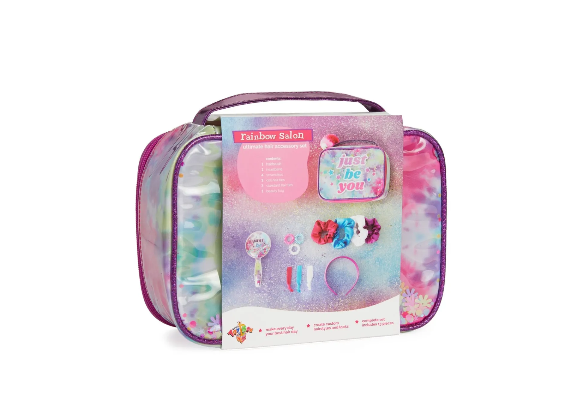 Macy's - Supplier Geoffrey's Toy Box 13-Piece Rainbow Salon Hair Accessory Set for Kids* Dress Up & Accessories|Dress Up