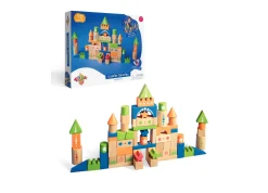 Macy's - Supplier Geoffrey's Toy Box 70-Piece Wooden Castle Building Set - Exclusive at Macy's* Wood & Jumbo Blocks