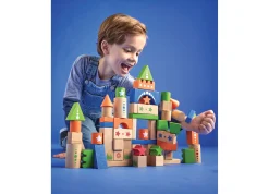 Macy's - Supplier Geoffrey's Toy Box 70-Piece Wooden Castle Building Set - Exclusive at Macy's* Wood & Jumbo Blocks