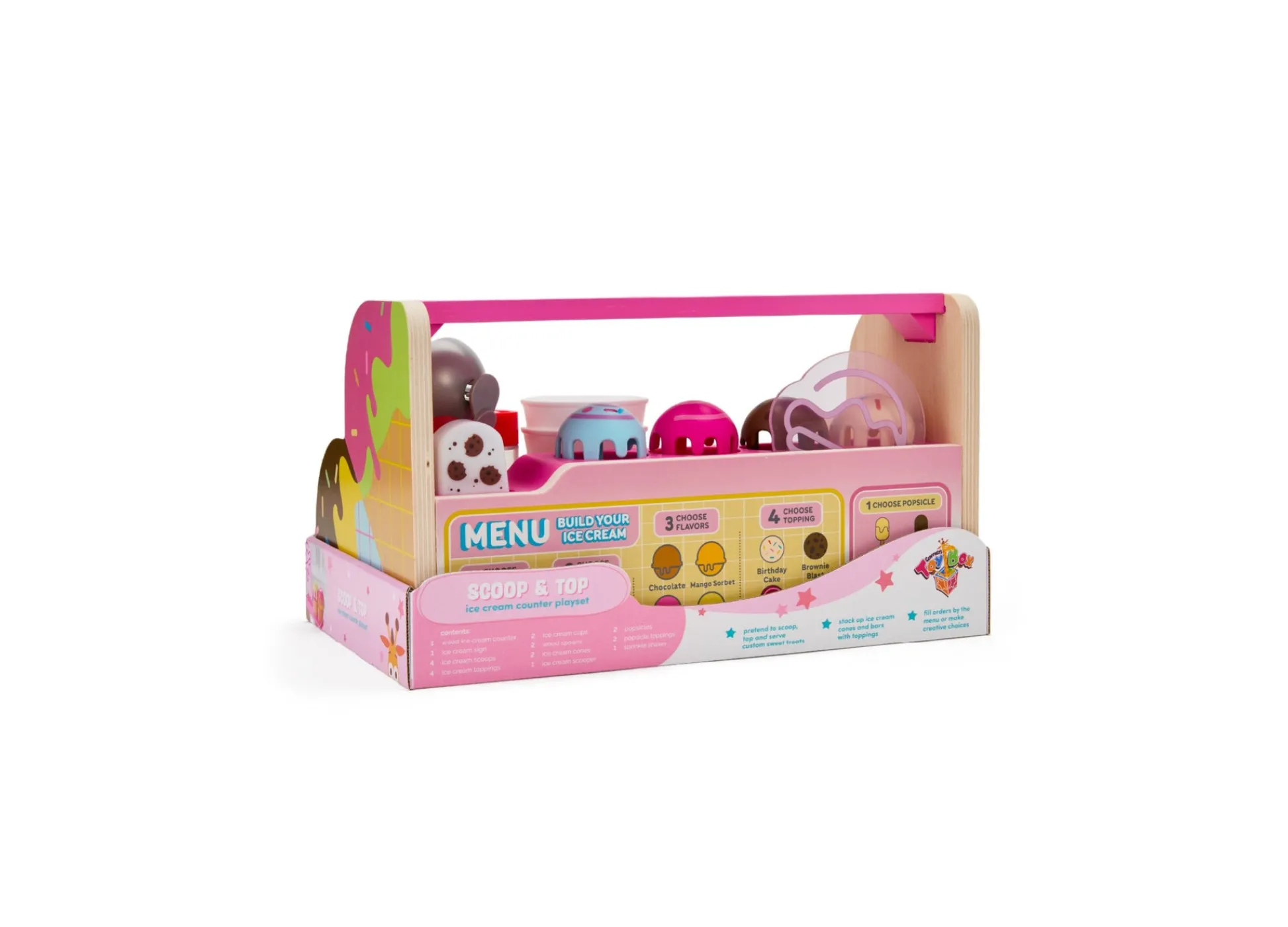 Macy's - Supplier Geoffrey's Toy Box Scoop Top Ice Cream Counter Playset* Kitchens & Play Food|Dress Up