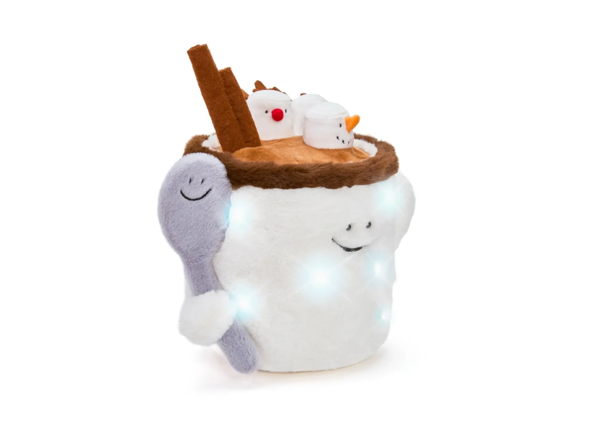 Macy's - Supplier Geoffrey's Toy Box Star Brights 12-inch LED Light-Up Plush Hot Chocolate Toy* Stuffed Animals|Stuffed Animals & Plush Toys