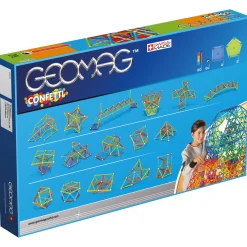 Educators Resource Geomag Confetti 127-Piece Magnetic Building Set - Colorful STEM Toy* Magnetic Tiles & Building Sets