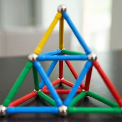Educators Resource Geomag Geometry Lab Recycled Set - STEM Educational Toy - 244 Pieces* Magnetic Tiles & Building Sets