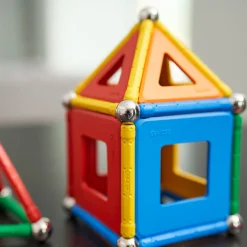 Educators Resource Geomag Geometry Lab Recycled Set - 737 Pieces - Vibrant STEM Learning* Magnetic Tiles & Building Sets