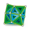 Educators Resource Geomag Green Line 114-Piece Magnetic Construction Set with Recycled Panels* Magnetic Tiles & Building Sets