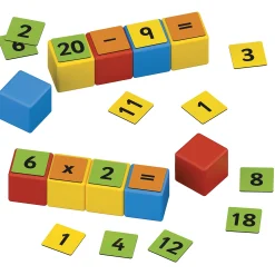 Educators Resource Geomag Magicube Math Building Set - 55 Pieces, Recycled Materials* Magnetic Tiles & Building Sets