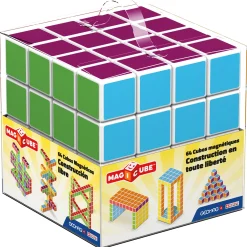 Educators Resource Geomag Magicube 64-Piece Multicolor Free Building Set - Creative Magnetic Blocks* Magnetic Tiles & Building Sets