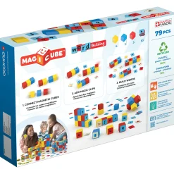Educators Resource Geomag Magicube 79-Piece Word Building Set - Recycled Materials* Reading, Writing & Speech|Magnetic Tiles & Building Sets