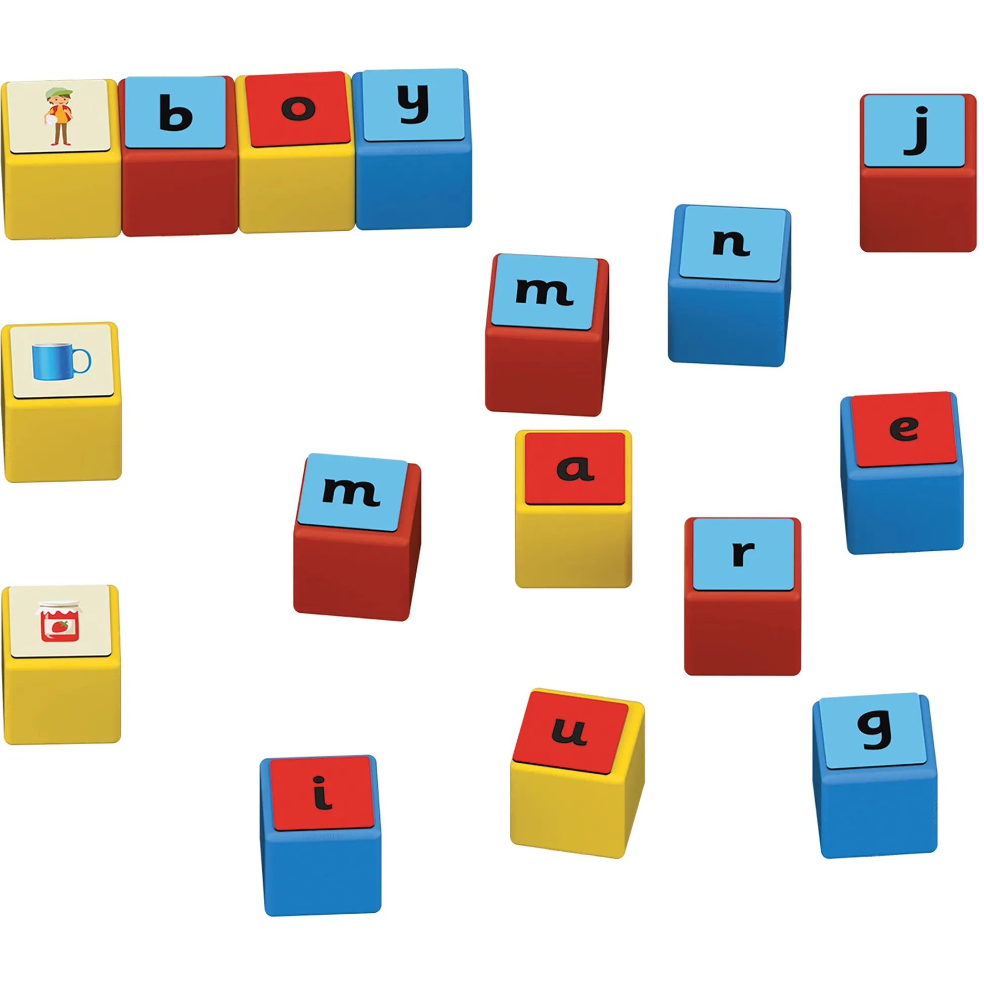Educators Resource Geomag Magicube 79-Piece Word Building Set - Recycled Materials* Reading, Writing & Speech|Magnetic Tiles & Building Sets