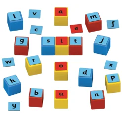 Educators Resource Geomag Magicube 79-Piece Word Building Set - Recycled Materials* Reading, Writing & Speech|Magnetic Tiles & Building Sets