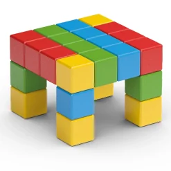 Educators Resource Geomag Magicubes 24-Piece Recycled Magnetic Building Set for Toddlers* Magnetic Tiles & Building Sets
