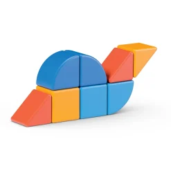Educators Resource Geomag Magicubes 9-Piece Recycled Shapes Set - STEM Building Blocks* Magnetic Tiles & Building Sets