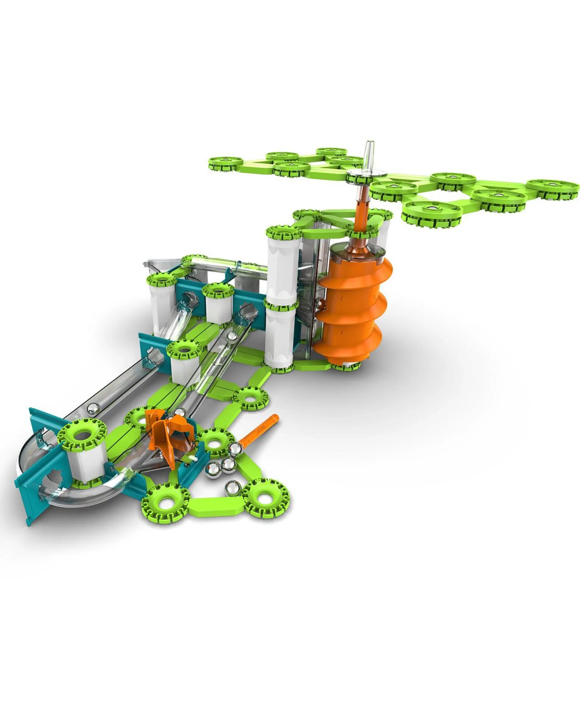 Educators Resource Geomag Mechanics Gravity Elevator Circuit Recycled, 207-Piece STEM Building Set* Magnetic Tiles & Building Sets