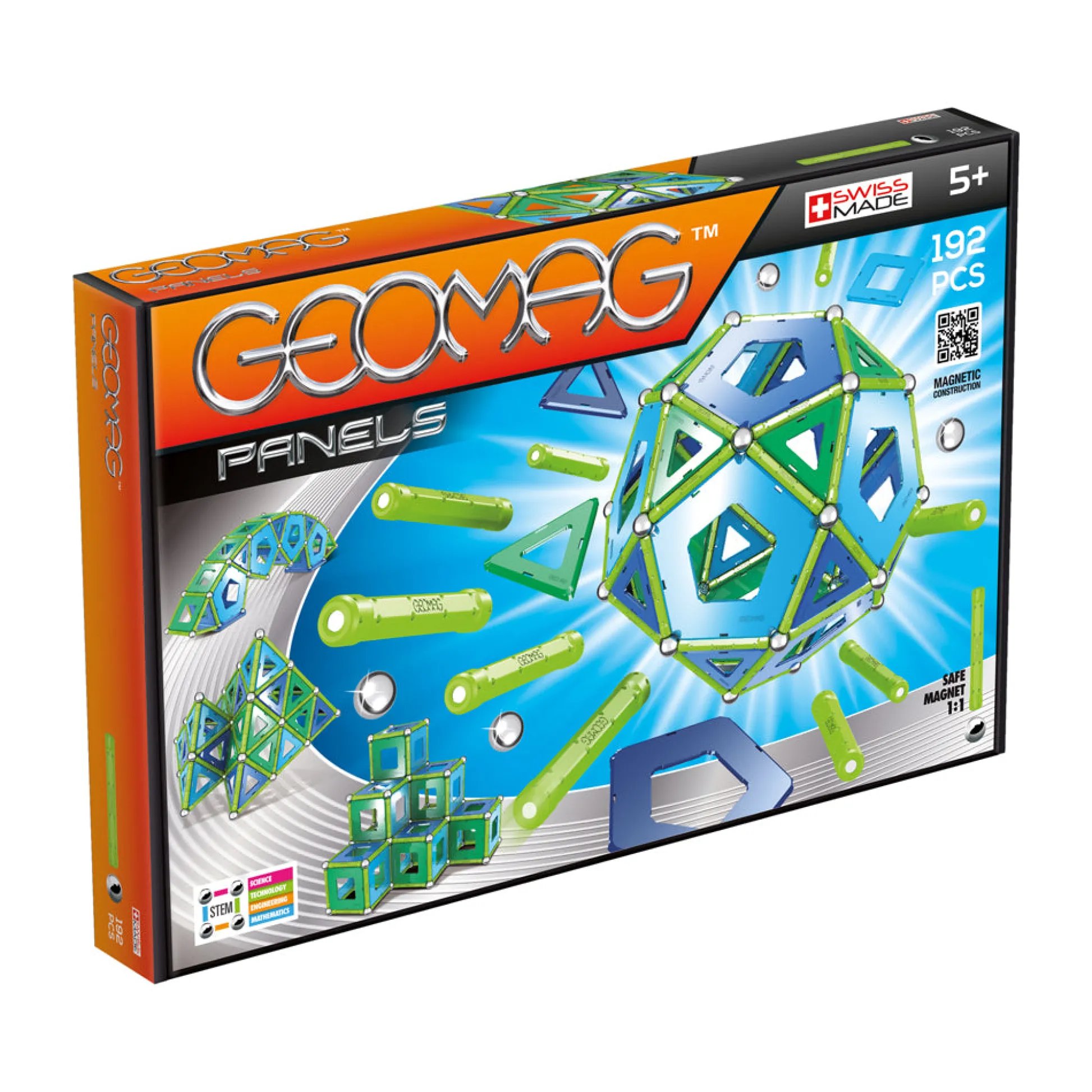 AreYouGame Geomag Panels Magnetic Construction Set - 192 Pieces* Magnetic Tiles & Building Sets
