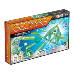 AreYouGame Geomag Panels Magnetic Construction Set - 83 Pieces with Colorful Panels* Magnetic Tiles & Building Sets