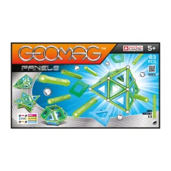 AreYouGame Geomag Panels Magnetic Construction Set - 83 Pieces with Colorful Panels* Magnetic Tiles & Building Sets