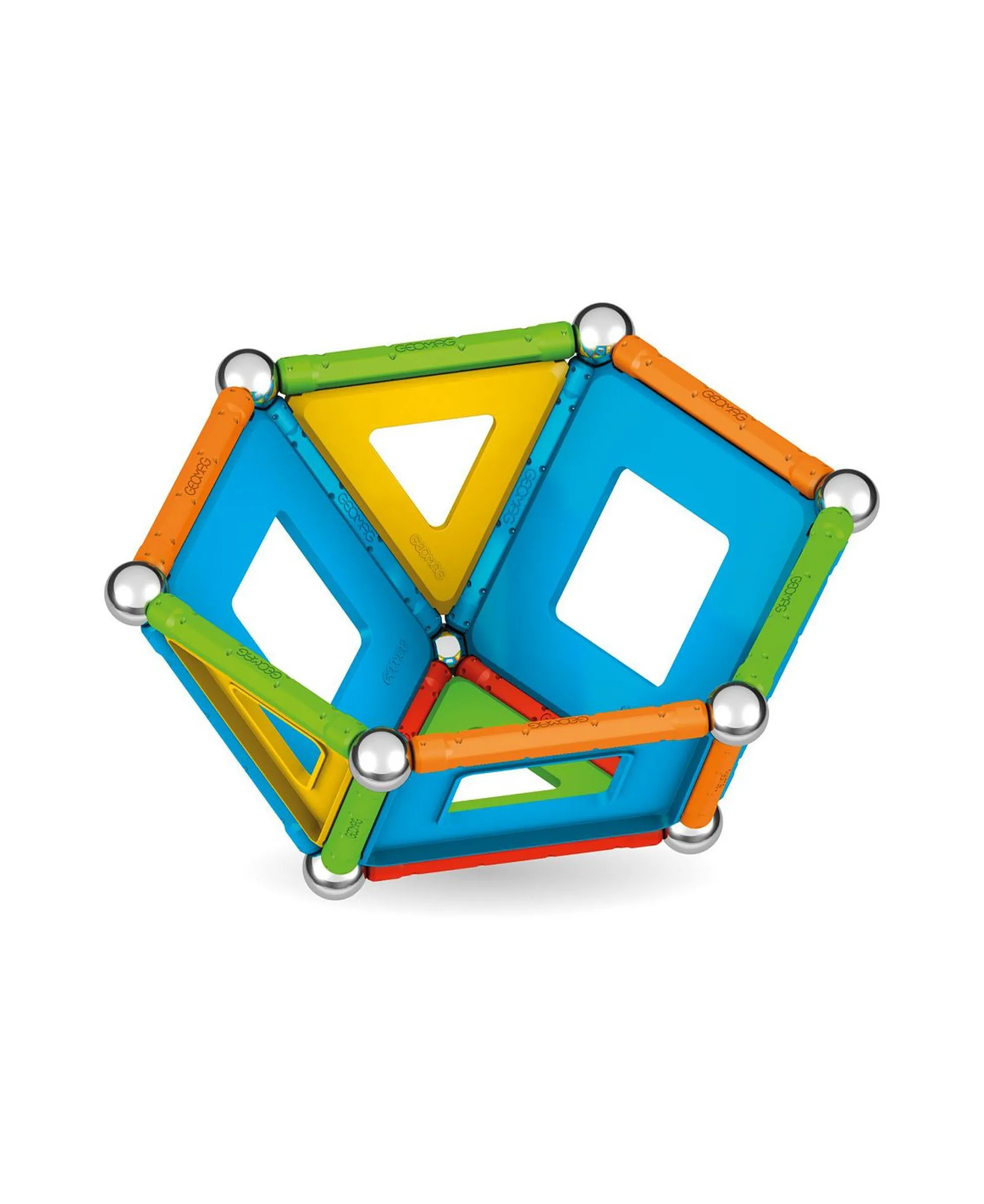 Educators Resource Geomag Supercolor Recycled Magnetic Building Set - 52 Pieces* Magnetic Tiles & Building Sets
