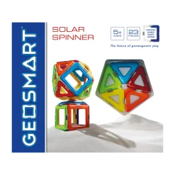 AreYouGame GeoSmart Solar Spinner - Magnetic Building Set - 23 Pieces* Magnetic Tiles & Building Sets