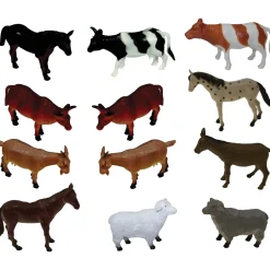Educators Resource Get Ready Kids Delightful Farm Animals Playset, Set of 12* Preschool Figures & Playsets|Preschool Education Toys & Activities