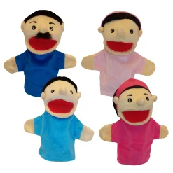 Educators Resource Get Ready Kids Hispanic Family Puppets Set for Interactive Play* Puppets & Puppet Theaters|Dress Up